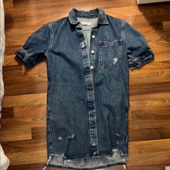 Etica Dresses & Skirts - Etica Blue Mini Denim Dress Size Small